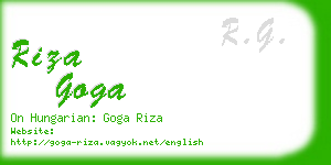 riza goga business card